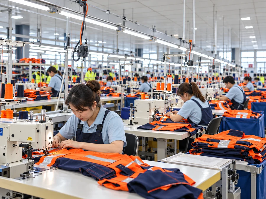Workwear sewing line